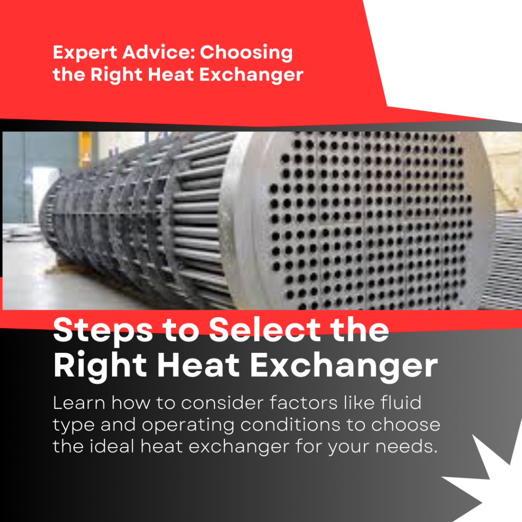 select the heat exchanger